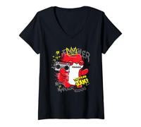 Donna Fuggler Sketchy Squirrel Boombox That's My Jam Maglietta con Collo a V