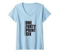 Donna Full Iron Long Distance Triathlon Triathlete Ispirato Maglietta con Collo a V