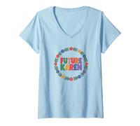Donna Fun Future Karen Sister Aunt Joke Meme Maglietta con Collo a V