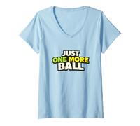 Donna Funny 1 More Ball Golf Squad Golf Crew Buddies Muni Maglietta con Collo a V