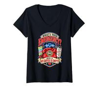 Donna Funny 911 Dispatcher Coffee Humor Operator Maglietta con Collo a V