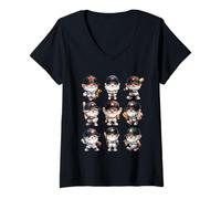 Donna Funny Baseball Player Gnomes For Baseball Team And Coach Maglietta con Collo a V