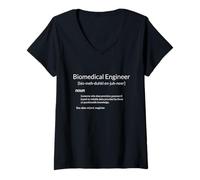 Donna Funny Biomedical Engineering Biomedical Engineer Definition Maglietta con Collo a V
