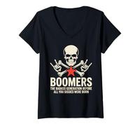 Donna Funny Boomers La generazione tosta prima che nascessero Sissie Maglietta con Collo a V