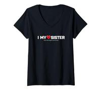 Donna Funny Daying Heart, mia Sorella, ha comprato Questo Maglietta con Collo a V
