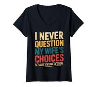 Donna Funny Groovy Dad Joke Quote Gifts for Husband Fathers Day Maglietta con Collo a V
