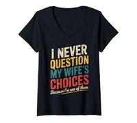 Donna Funny Groovy Dad Joke Quote Gifts for Husband Fathers Day Maglietta con Collo a V