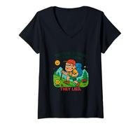 Donna Funny Hiking -They Said, Go Hiking, it Relaxing. They Canzone Maglietta con Collo a V