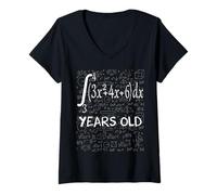 Donna Funny Math Geek Calcolo Integrale 57° Compleanno 57 Anni Maglietta con Collo a V