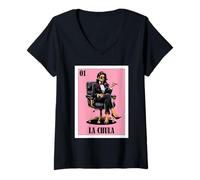 Donna Funny Mexican Design for Hispanas - La Chula Maglietta con Collo a V