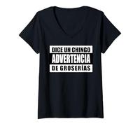 Donna Funny Mexicans Sarcastic saying Slang Words Dichos Mexicanos Maglietta con Collo a V