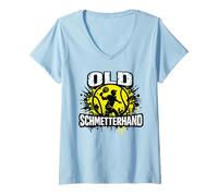 Donna Funny Padel - Old Schmetterhand Padel Maglietta con Collo a V