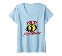 Donna Funny Padel Old Schmetterhand - Padel Tennis Maglietta con Collo a V
