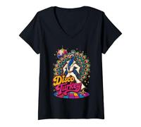 Donna Funny Peacock Disco Turkey Wrong Animal Name Stupid Joke Maglietta con Collo a V