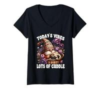 Donna Funny Saying For Pug Mom And Garden Grandpa For Retirement Maglietta con Collo a V
