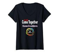 Donna Funny Synergy si uniscono, ottieni più squadra Maglietta con Collo a V