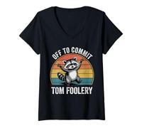 Donna Fuori per commettere Tom Foolery Maglietta con Collo a V