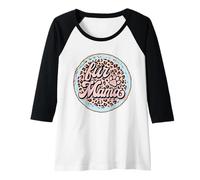 Donna Fur Mama - Zampa di gatto con stampa leopardata, da donna, per amanti degli animali domestici Maglia con Maniche Raglan
