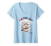 Donna Furby I Love The 90s Maglietta con Collo a V