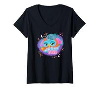 Donna Furby Word To The Furb Cute Orange Pal Maglietta con Collo a V