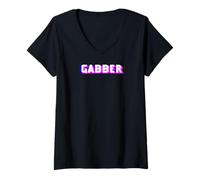 Donna Gabber Maglietta con Collo a V