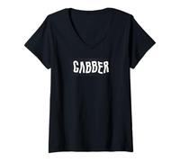 Donna Gabber Maglietta con Collo a V