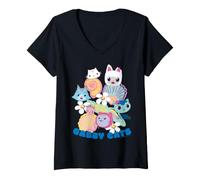 Donna Gabby’s Dollhouse Gabby Cats Spring Maglietta con Collo a V