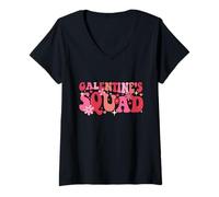 Donna Galentine's Squad - Galentine's Day Gals Sisterhood Maglietta con Collo a V