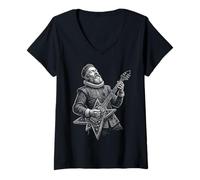 Donna Galileo Galilei Chitarra Maglietta con Collo a V