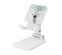 Donna Galleggiante In Acqua Pieghevole Supporto Del Telefono Cellulare Angolo Regolabile Altezza Desktop Portatile Cellulare Culla Compatibile Con Tutti Gli Smartphone Bianco Stile