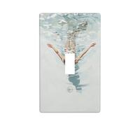 Donna Galleggiante nell'Acqua Copertura Interruttore Luce Decorativo Singolo Toggle 1 Gang Piastra Da Parete per Cucina Agriturismo Camera Da Letto Bagno Arte Decor