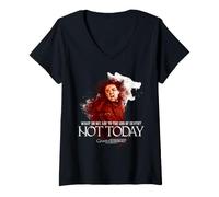 Donna Game of Thrones Arya Stark Not Today Maglietta con Collo a V