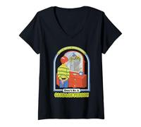 Donna Garbage Person Sarcastic Retro Vintage Funny Adult Humor Maglietta con Collo a V