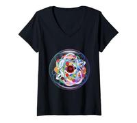 Donna G ella Scienza della Fisica delle Particelle quantistiche Maglietta con Collo a V