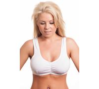 Donna Gemm da Infilare Copricapo CB333 Cotone Comfort Reggiseno Bianco