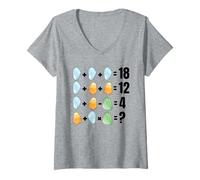 Donna Gemme Gemmologia Rocce Geologia Pietre preziose Matematica Maglietta con Collo a V