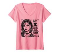 Donna Gen X - Abbiamo Avuto la Musica più Cool Maglietta con Collo a V