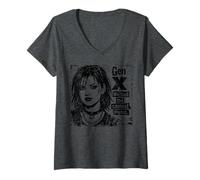 Donna Gen X - Abbiamo Avuto la Musica più Cool Maglietta con Collo a V