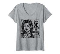 Donna Gen X - Abbiamo Avuto la Musica più Cool Maglietta con Collo a V