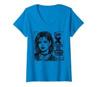 Donna Gen X - Abbiamo Avuto la Musica più Cool Maglietta con Collo a V