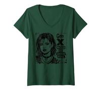 Donna Gen X - Abbiamo Avuto la Musica più Cool Maglietta con Collo a V