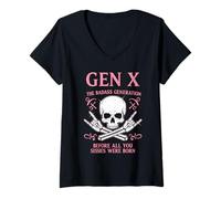 Donna Gen X La generazione tosta prima che tutte voi Sissies foste nate Maglietta con Collo a V
