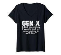 Donna Gen X Mia mamma mi ha detto di scacciarlo nostalgico sarcastico Maglietta con Collo a V
