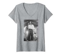 Donna Genesis Phil Collins Mike Rutherford Tony Banks in Tour Maglietta con Collo a V