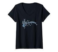 Donna Genesis Wind E Wuthering Albero Bianco Indietro Maglietta con Collo a V