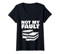 Donna Geology Not My Fault Maglietta con Collo a V