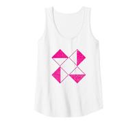 Donna Geometric 8 Triangle Shapes Abstract Geometry Art Distressed Canotta