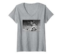 Donna George Best ha affrontato Il Man Utd, Coppa del Mondo di Calcio del West Ham 1971 Maglietta con Collo a V