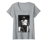 Donna George Foreman allena il campionato Muhammad Ali, incontro di boxe Maglietta con Collo a V