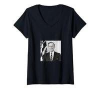 Donna George H. W. Bush Maglietta con Collo a V